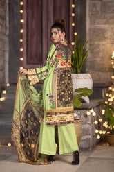 Spring Frost – Huda Digital Printed & Embroidered Karandi